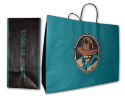 9014 COWBOY BY CHOICE SHOPPING BAG