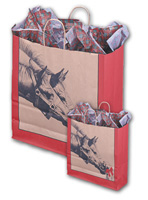 9091-L HORSE & PUPPY SHOPPING BAG (LG)