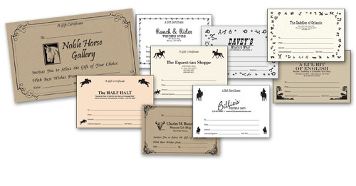 GIFT CERTIFICATES Details...