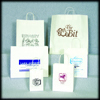 WHITE KRAFT SHOPPING BAGS
